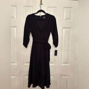 New with tag, Tommy Hilfiger midi black dress size 2